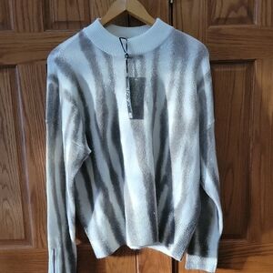 Chic Zebra Print Sweater